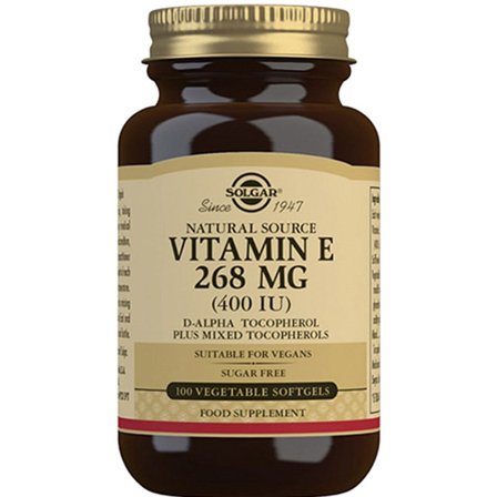 Solgar Vitamin E 268 mg 100 kaps., Helse & Madvarer, Vitaminer, E-vitamin