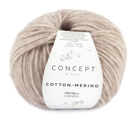 Katia Cotton-Merino Rådyr-Brun 139, 50g
