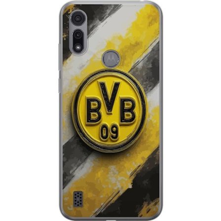 Kompatibel Mobilcover til Motorola Motorola Moto E6i Farverigt abstrakt puslespillsmønster, der symboliserer fællesskab, mangfoldighed og kreativite