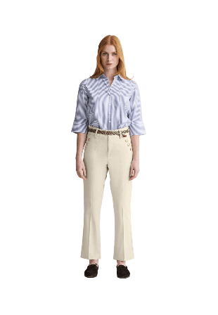 Newhouse Cecilia Maritime Trousers Byxor Dam Beige 34
