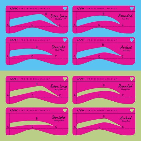 NYX PROFESSIONAL MAKEUP Zero To Brow Gel Skinny Brows, Makeup, Øjenbrynsfarve, Øjenbrynsmascara