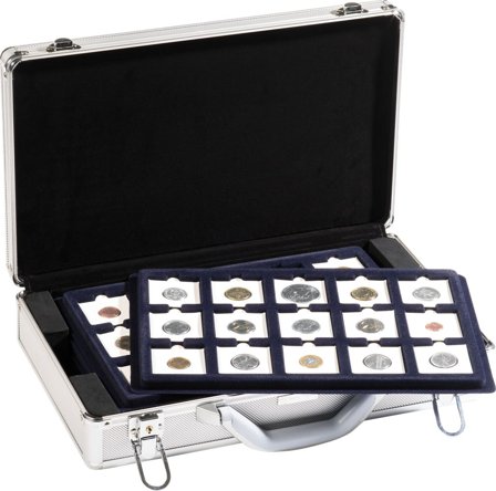 Møntkuffert - Cargo L6 - Til QUADRUM møntkapsler/møntholdere - Leuchtturm