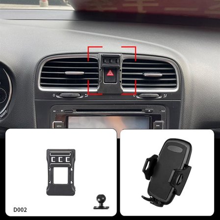 Mobilholder Volkswagen Golf 6 2009-2013 - Enkel Montering uten Skruer