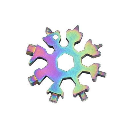 Bärbar multifunktionell snöflinganyckel