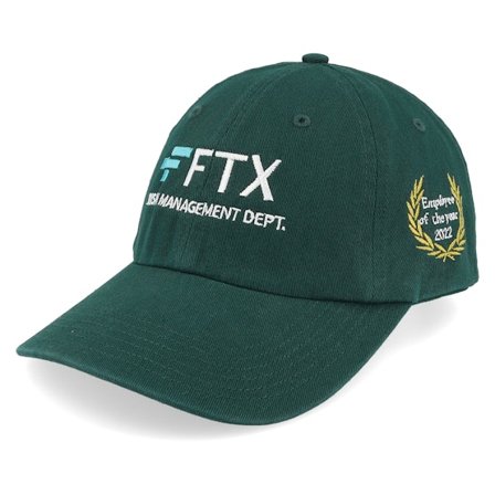 Iconic - Ftx Risk Management Dept. Dark Green Dad Cap Unconstructed Green Cap - @ Hatstore