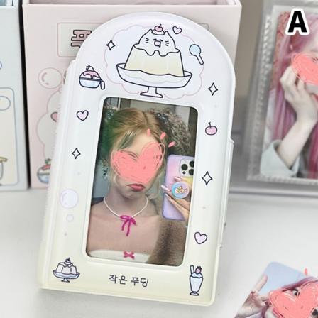 3 tommers tegneserie e fotokort holder Kpop fotokort beskytter Mi A