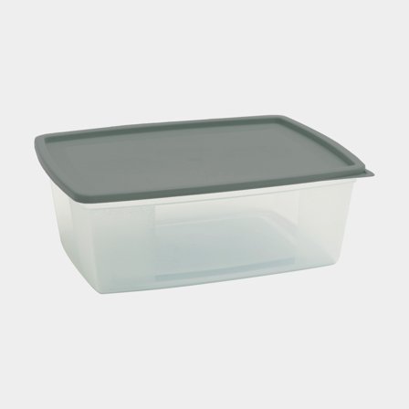 Pojemnik na żywność Nordiska Plast Frys/Micro ECO, przezroczysty/khaki zielony, 2.5 litra, 2-pack - Jachtowa