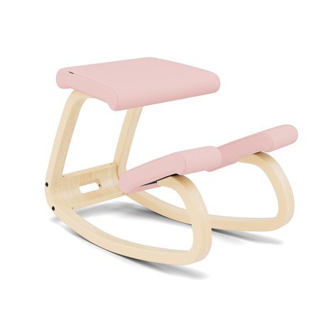 Varier Furniture Variable - Pink Polyester - Natural base