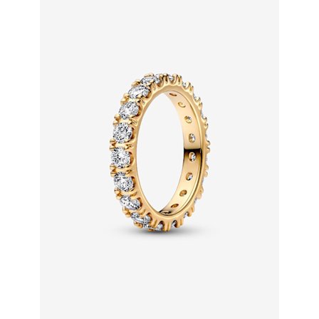 Pandora - Sparkling Row Eternity Ring - 14k guldbelægning