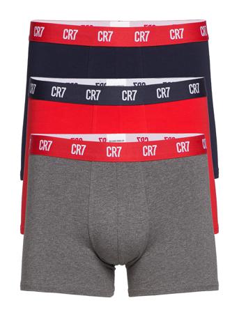 Cr7 Basic, Trunk, 3-Pack Bokserit Monivärinen/Kuvioitu CR7