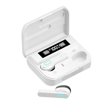 T33 Bluetooth-hörlurar Trådlösa hörlurar Öronproppar 5.3 Headset med fyra horn Hifi ljudkvalitet Utomhussporter Touch Control (FMY)