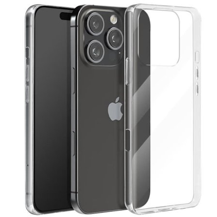 Tunt skal till iPhone 16 Pro Max - AVIZAR - Halvstyvt - Anti-fukt Transparent