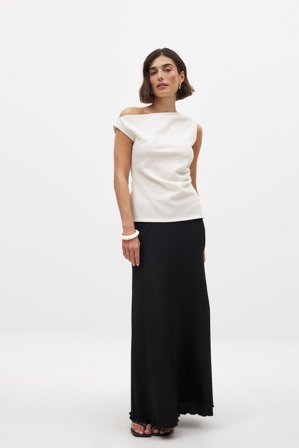 NA-KD Maxi Skirt - A-formet Nederdel - Sort - XS