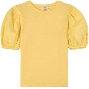 My Little Cozmo Yellow Slub Puff-Sleeve T-Shirt 3 Years - Tops - 3 years - Yellow