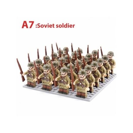 IC Militära figurer Byggstenar Soldater Tegelstenar