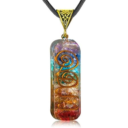 Krystal Natursten Regnbue Krystal Vedhæng Halskæde til Kvinder Mænd