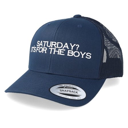 Iconic - Blå trucker Keps - Saturday Its For The Boys Navy Trucker @ Hatstore