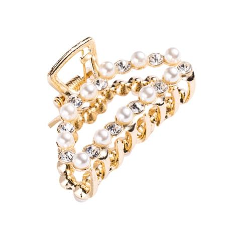 Söpöjä hiusneuloja, söpöjä tyylikkäitä tyttöjen hiuspidikkeitä, seostimanttihelmiä, kynsiklipsi (T00225)