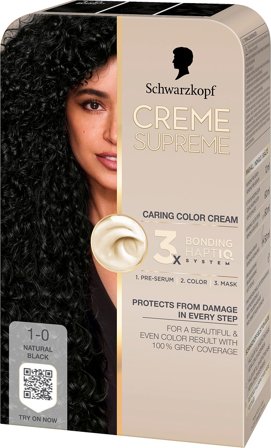 Schwarzkopf Creme Supreme Caring Color Creme, Hår, Hårfarve, Permanent Hårfarve