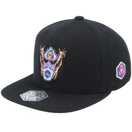 Critiql Hit - Svart snapback Keps - Kids Skeleton Necromancer Patch Black Snapback @ Hatstore
