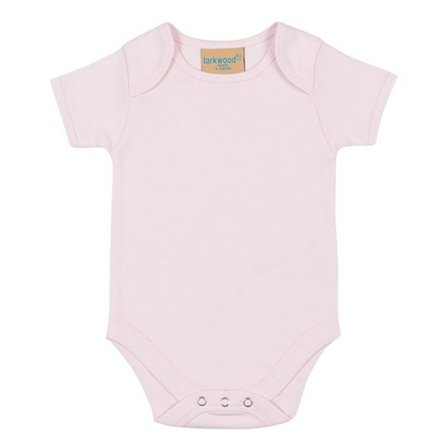 Larkwood Kortärmad Body för Småbarn 3-6 Månader Ljusrosa