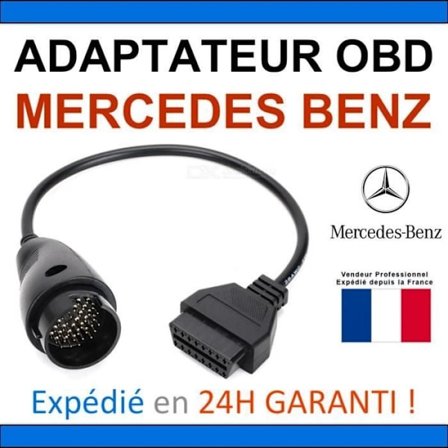 Adapt OBD2 vs MERCEDES BENZ 38 PIN - DIAG Auto - STAR MB COM AUTOCOM DELPHI
