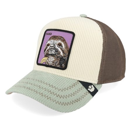 Goorin - Hvid trucker Kasket - Faded Remix Remix Multi Color White/Brown/Mint A-Frame Trucker @ Hatstore
