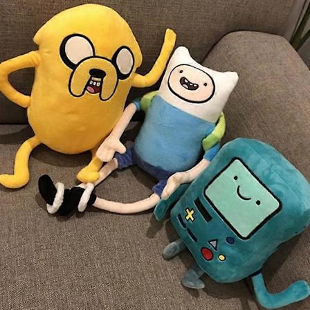 2024 NY 28-42cm Finn Jake BMO Myke Plysjdukker Kreativ Adventure Time Plysj Leke Tegneserie Plysjdukker Barn Gaver A1
