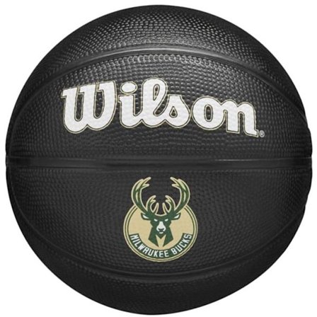 Basketball - Wilson - Team Tribute Milwaukee Bucks - Størrelse 3 - Unisex - Sort