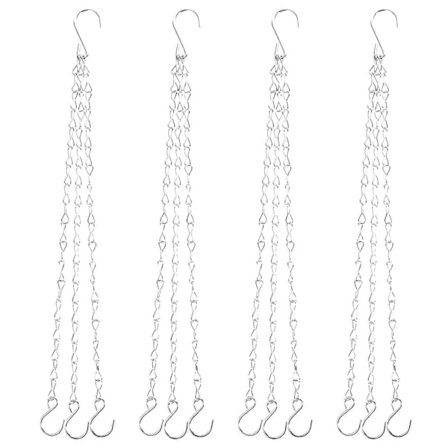 4 st Planteringskrukor Inomhusväxter Hängande Kruka Kedja Metall Lykta Kedjor Hängande Kedja Hängande Korg Kedjor