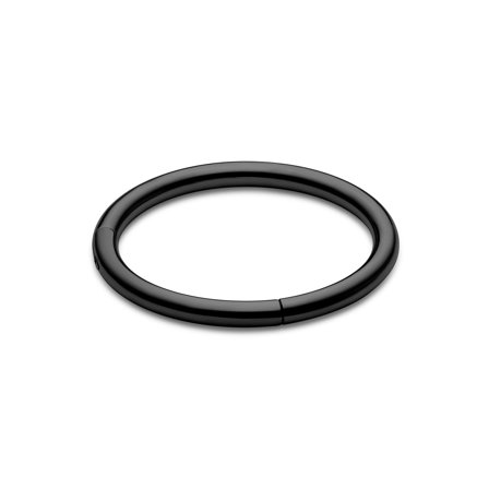 Piercing Argola em Titânio Preto de 6 mm para homens - Piercings para orelha