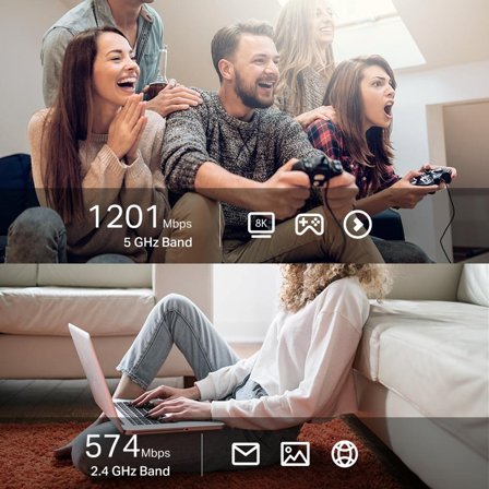 TP-Link AX1800 High Gain Dual Band Wi-Fi 6 USB Adapter