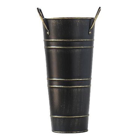 Sort Jern Vase Jern Paraplystativ Entré Paraplyopbevaringsstativ Paraplyopbevaringsspand