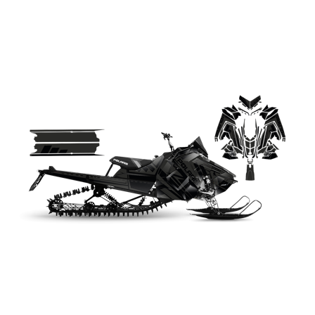 Dekalkit SweTown Neo Race Svart-Grå - Polaris Axys 800 SKS 146 2018-2020