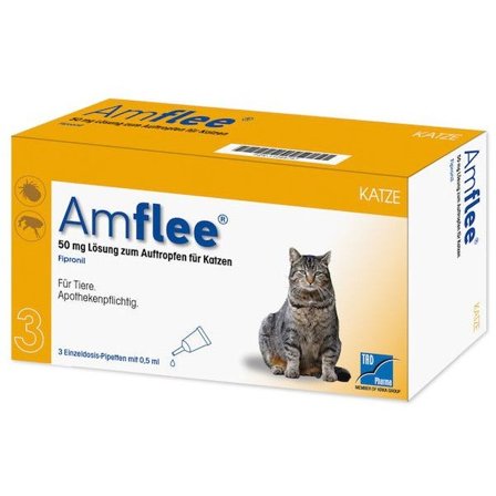 Amflee Spot-On Soluzione 3 Pipette 0,5ml 50mg Gatti