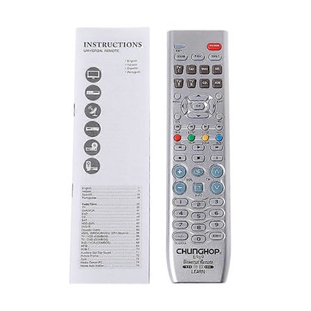 Lett 8-i-1 fjernkontroll TV-kontroller for TV PVR VDO DVD CD SAT AUD