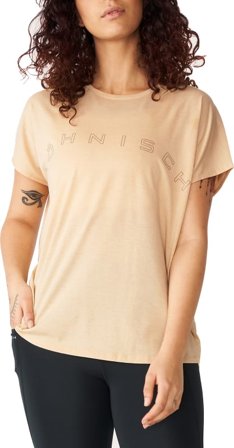 Röhnisch Women's Clara Loose Tee Women Short sleeved fitness sweater Brown M