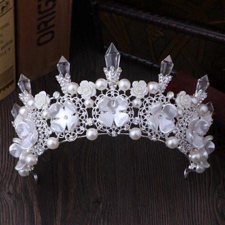 Kristall Bryllup Hårkrone Tiara