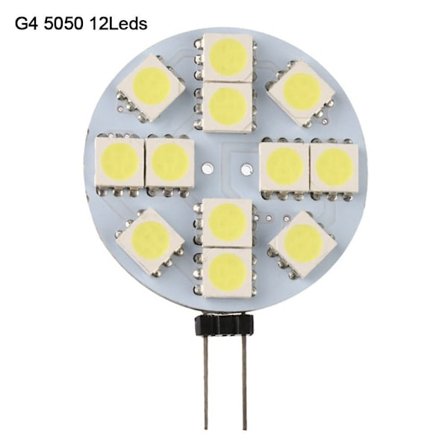 G4 LED-lamput Pyöreä Spotlight-lamppu G4 5050 12LEDS/NC/
