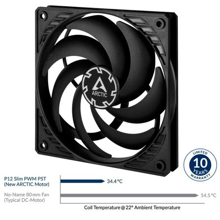Arctic P12 Slim PWM PST 120mmx15mm