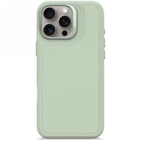 Decoded AntiMicrobial Silicone Stacks Backcover-etui med MagSafe til iPhone 16 Pro Max - Grøn