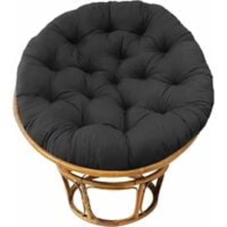 Rund Papasan stolhynde 70x70cm, tyk udendørs Papasan stolhynde, tykke rattan stolhynder, æg hængestol hynde