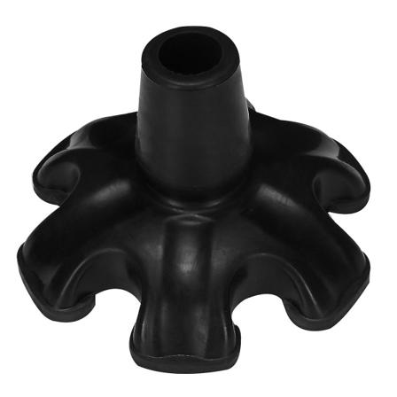 Silikone Trivetter til Gåstave, Fodbeskyttelse til Gåstave, Anti-Skrid Sikkerhedsspids til Gåstave Black 11.5x7.5cm