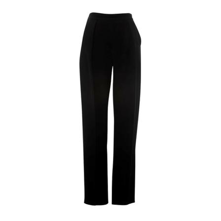 Balenciaga Vintage, Pre-owned High-Rise Wide-Leg Pants Zwart, Dames, Maat:M,polyester