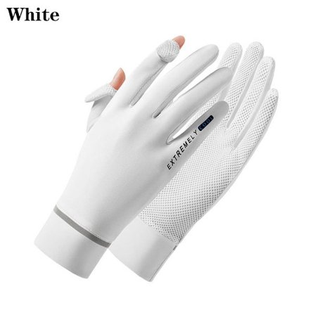 Ice Silk Gloves Anti-UV Handskar VIT - spot sales