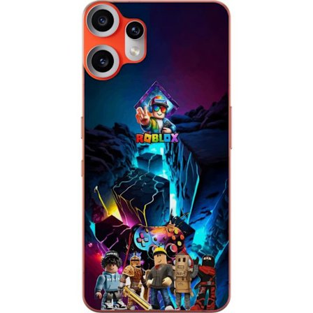 Kompatibelt Mobilskal till Nothing Nothing CMF Phone 2 Pro Roblox futuristisk neon gamingdesign med avatarer och färgexplosion, populärt motiv för