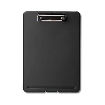 Clip Board Muovinen tilaa säästävä paperiliitintaulu Paperilahja testipapereille Asiakirjat Musta
