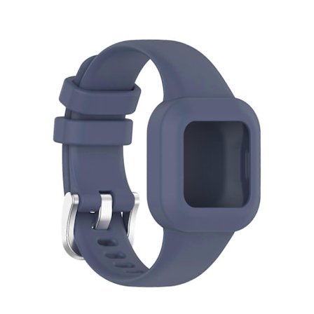 För Garmin Vivofit JR3 Silikon Enfärgat Armband [DB]