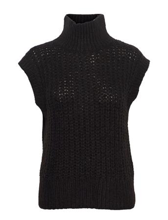 Heidi M Neck Vest Black MOSS COPENHAGEN