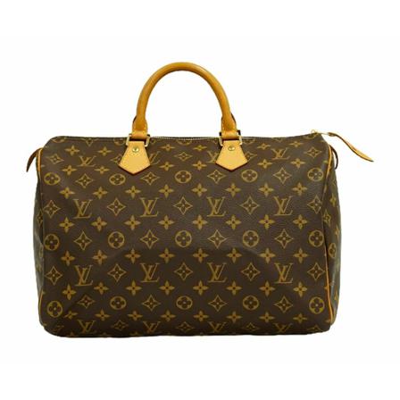 Louis Vuitton Vintage, Pre-owned Speedy 35 Monogram Handbag Bruin, Dames, Maat:ONE Size